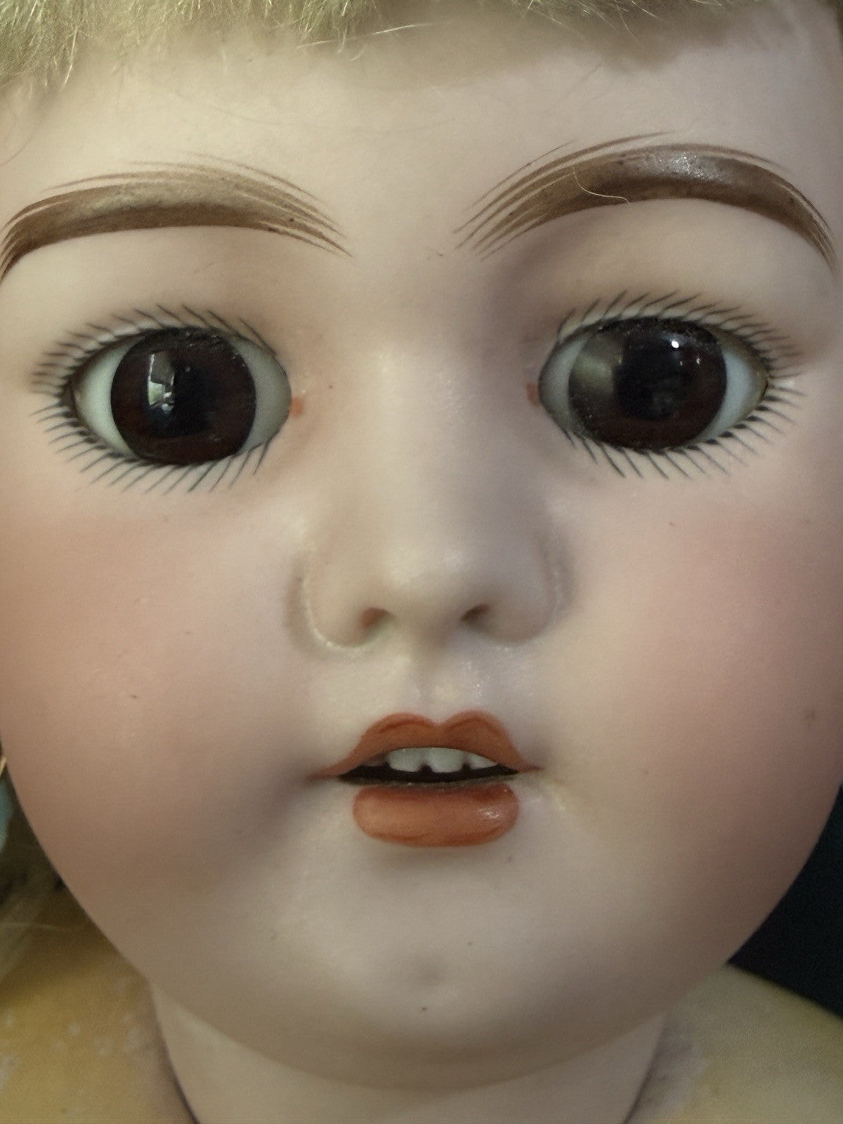 Antique German Simon Halbig Mold Dep 1079 Bisque Head 20” Doll
