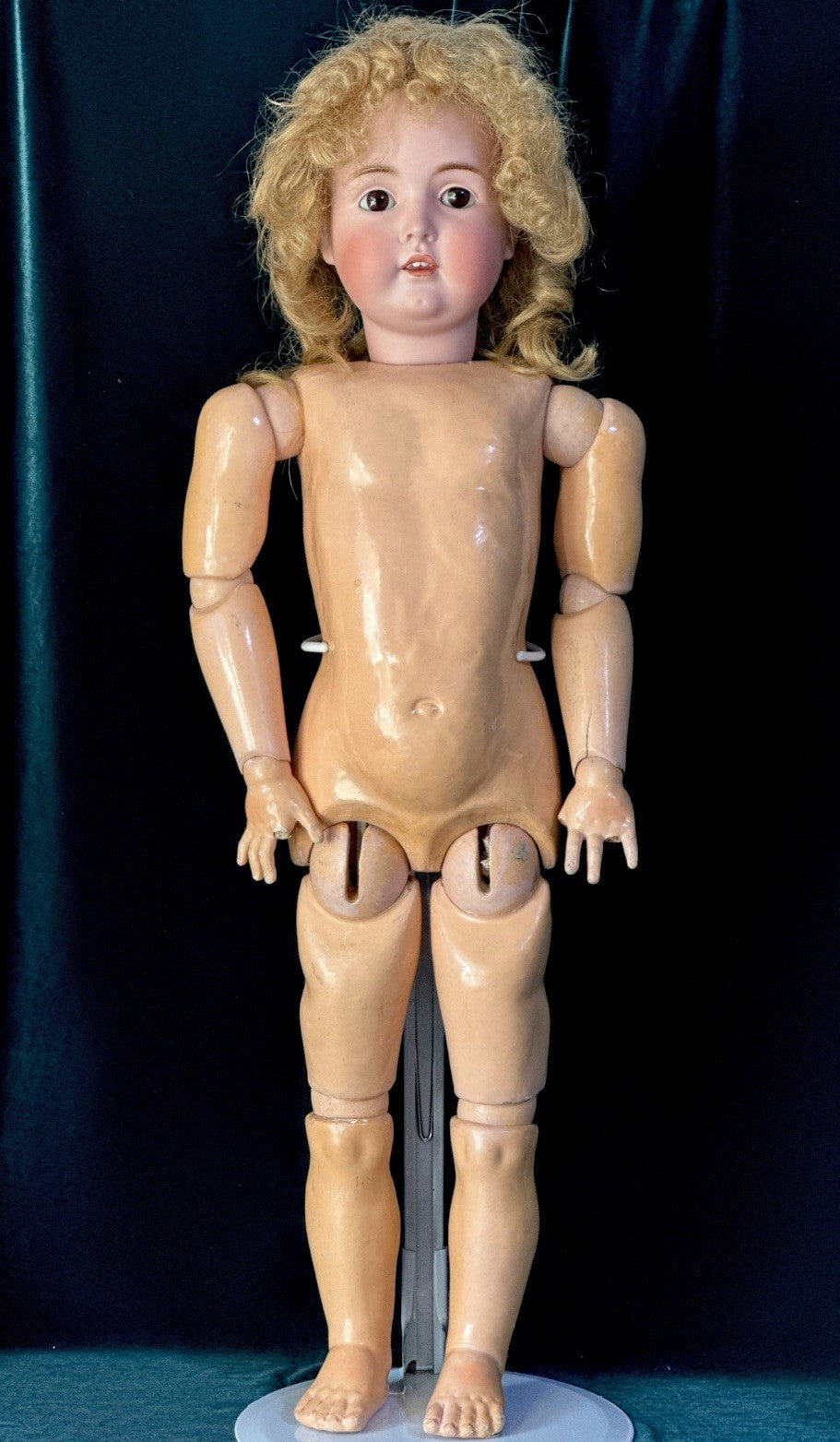Antique JDK Kestner Mold 171 31” Doll Bisque Head Stamped Composition Body