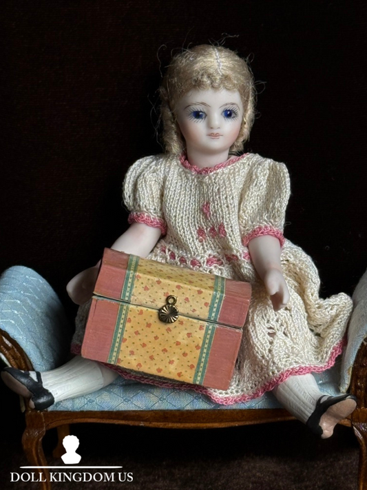 Miniature Cathy Hansen Porcelain Repro Antique French Mignonette Dollhouse Doll