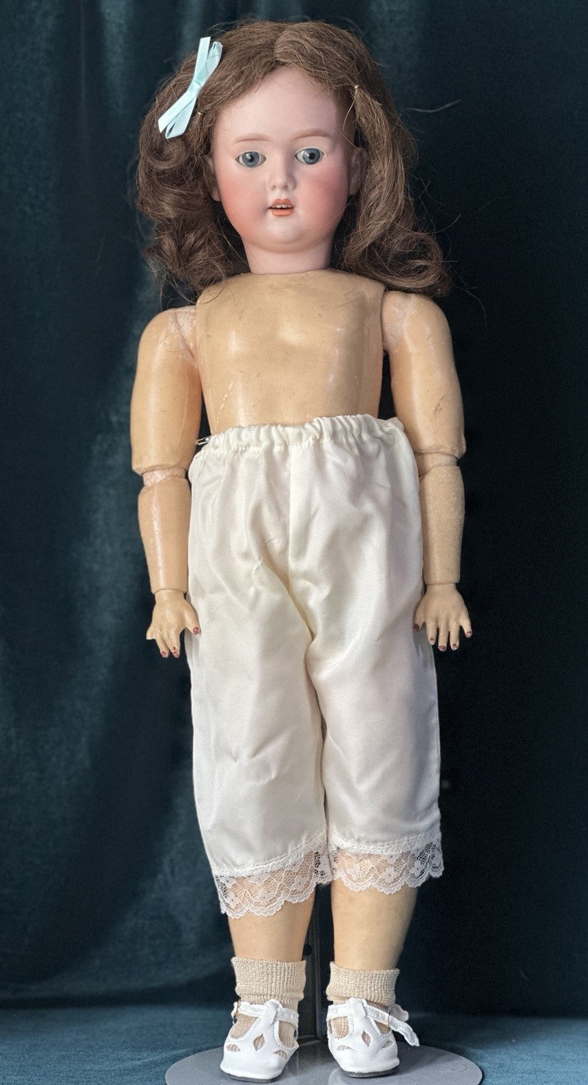 Antique German C.M. Bergmann Bisque Head 22” Doll
