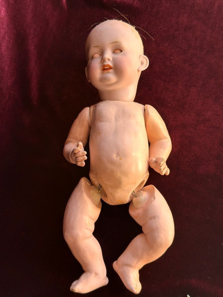 Rare Antique German 11” Bahr & Proschild 604 Bisque Head Baby Doll