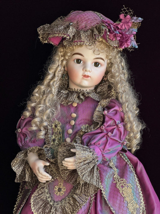 Large Mary Benner 30" Porcelain Repro of French Bru Jne Claudine Doll LE 400