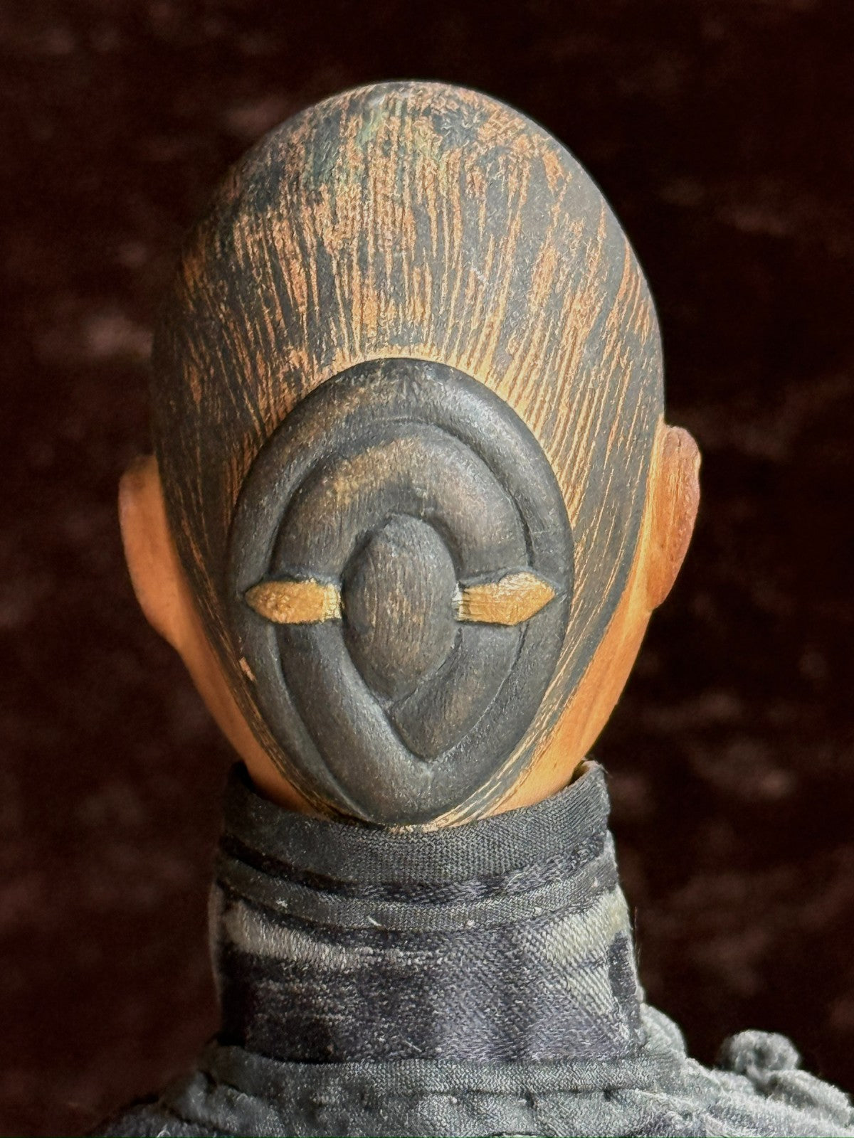 Early Antique Chinese Door of Hope Mission Carved Wood Cloth Female Doll