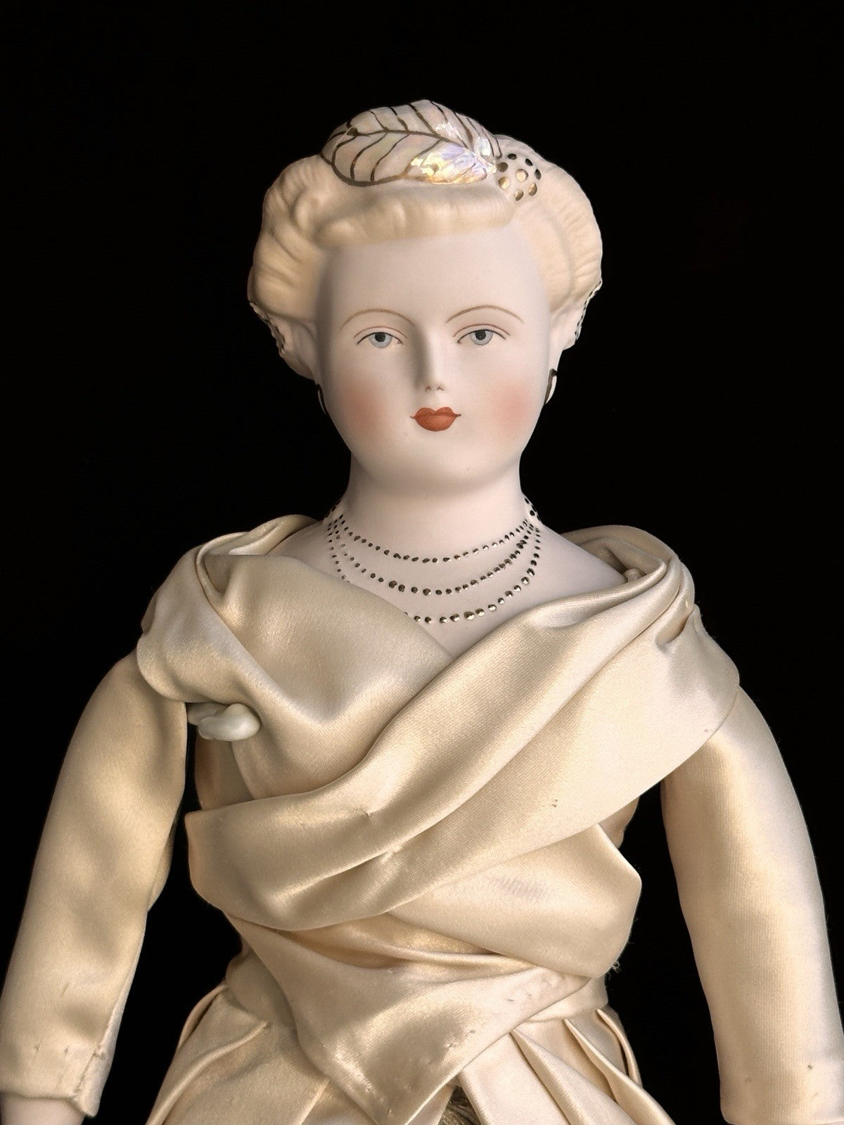 Vintage Porcelain 17” Signed Emma Clear Parian China Doll