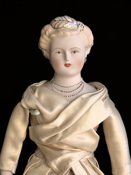 Vintage Porcelain 17” Signed Emma Clear Parian China Doll