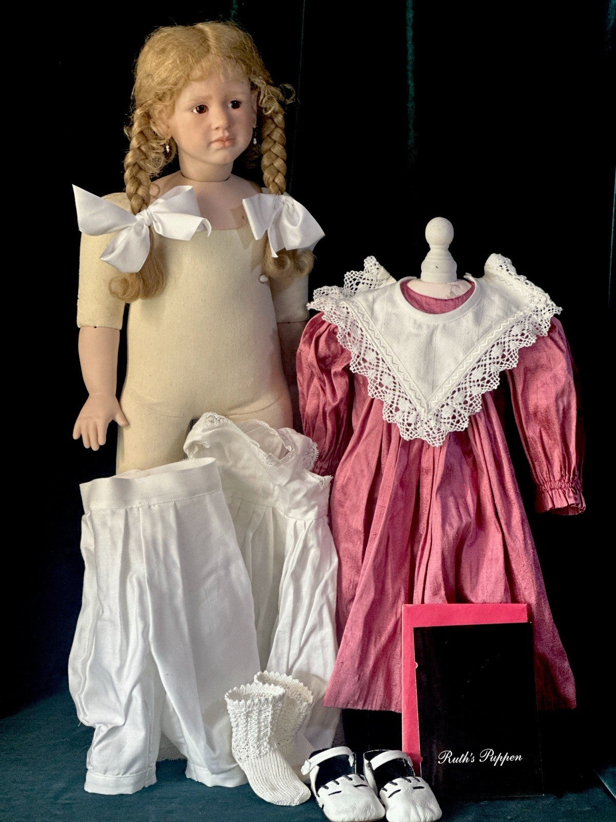 Collectible Artist 26” Porcelain Doll “Allena” by Ruth Treffeisen LE 100 COA