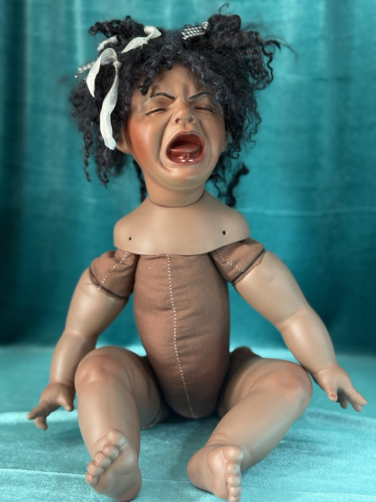 Reproduction Of “Sweet Pea ” by Mary Van Osdell Porcelain 19” Doll