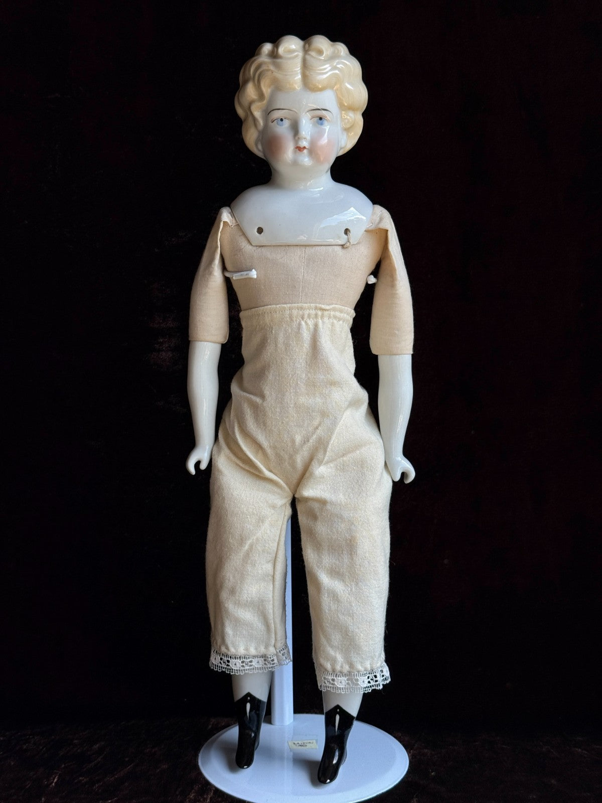 Antique German 19" Hertwig China Head Fashion Doll