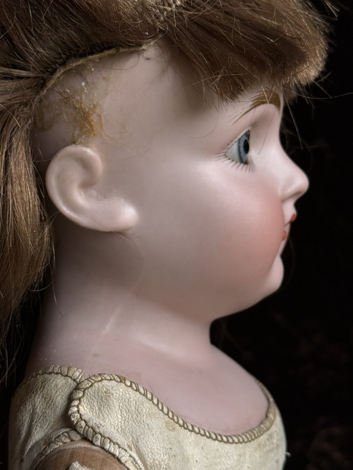 Antique German 20.5” Kestner 154 Bisque Shoulder Head Doll