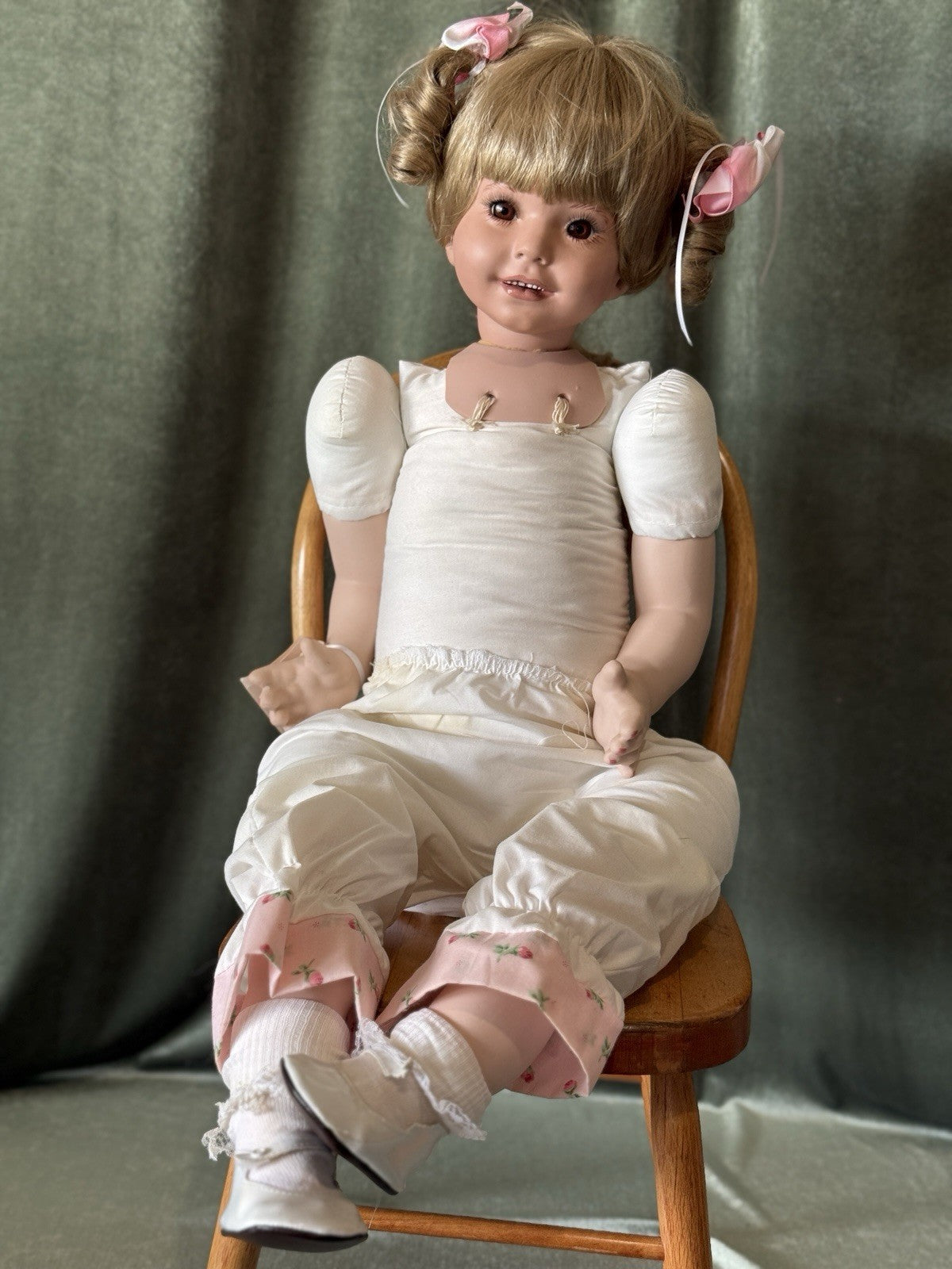 Artist Reproduction Of Porcelain 29” Doll “Shannon” Donna Rubert Mold