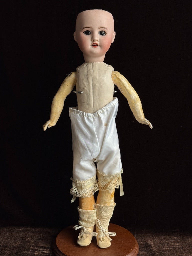 Antique French 17.75” SFBJ 60 Bisque Head Doll