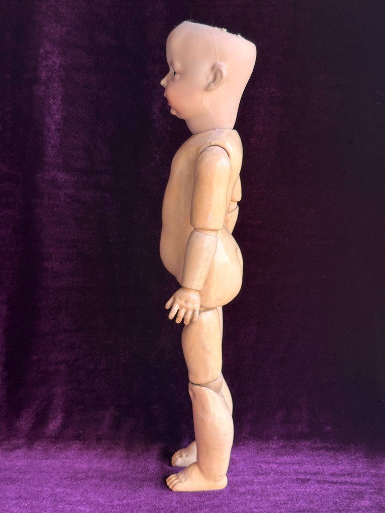 Antique German 15.5” Simon Halbig 1428 Bisque Head Toddler Character Doll