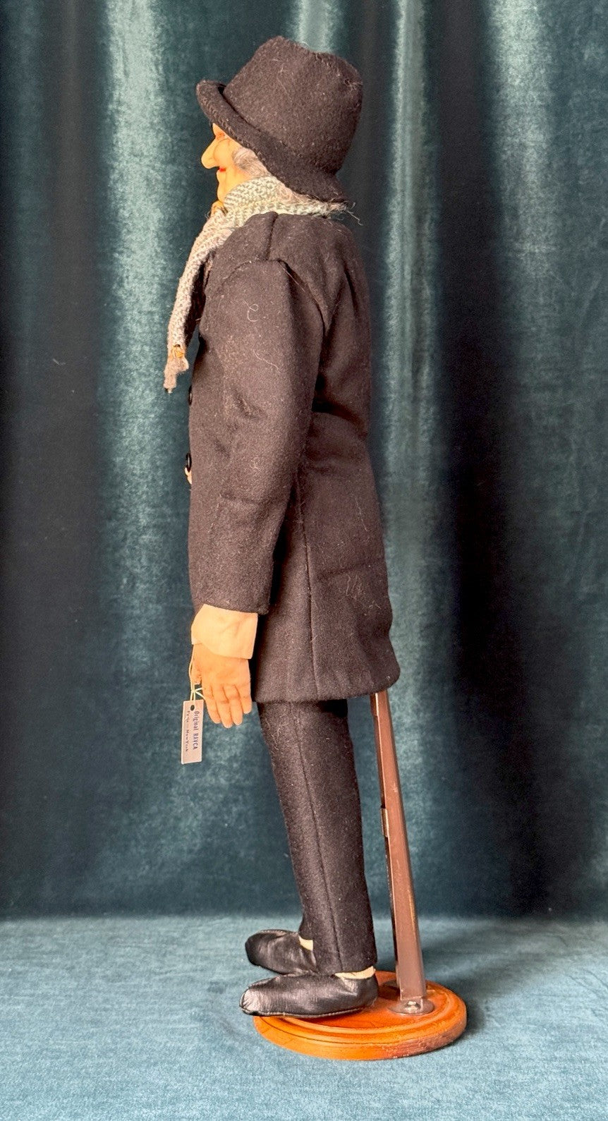 Rare Charles Dickens’ Character Scrooge 20” Stockinette Doll by Bernard Ravca