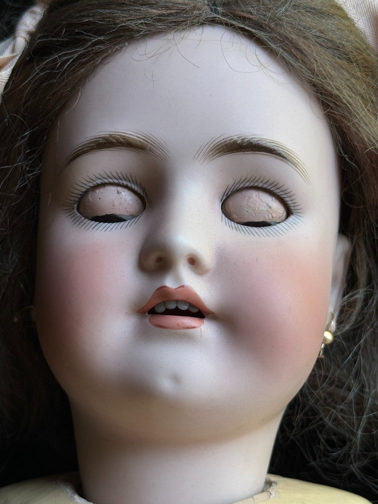 Antique German 29” Simon Halbig  Heinrich Handwerck Bisque Head Doll