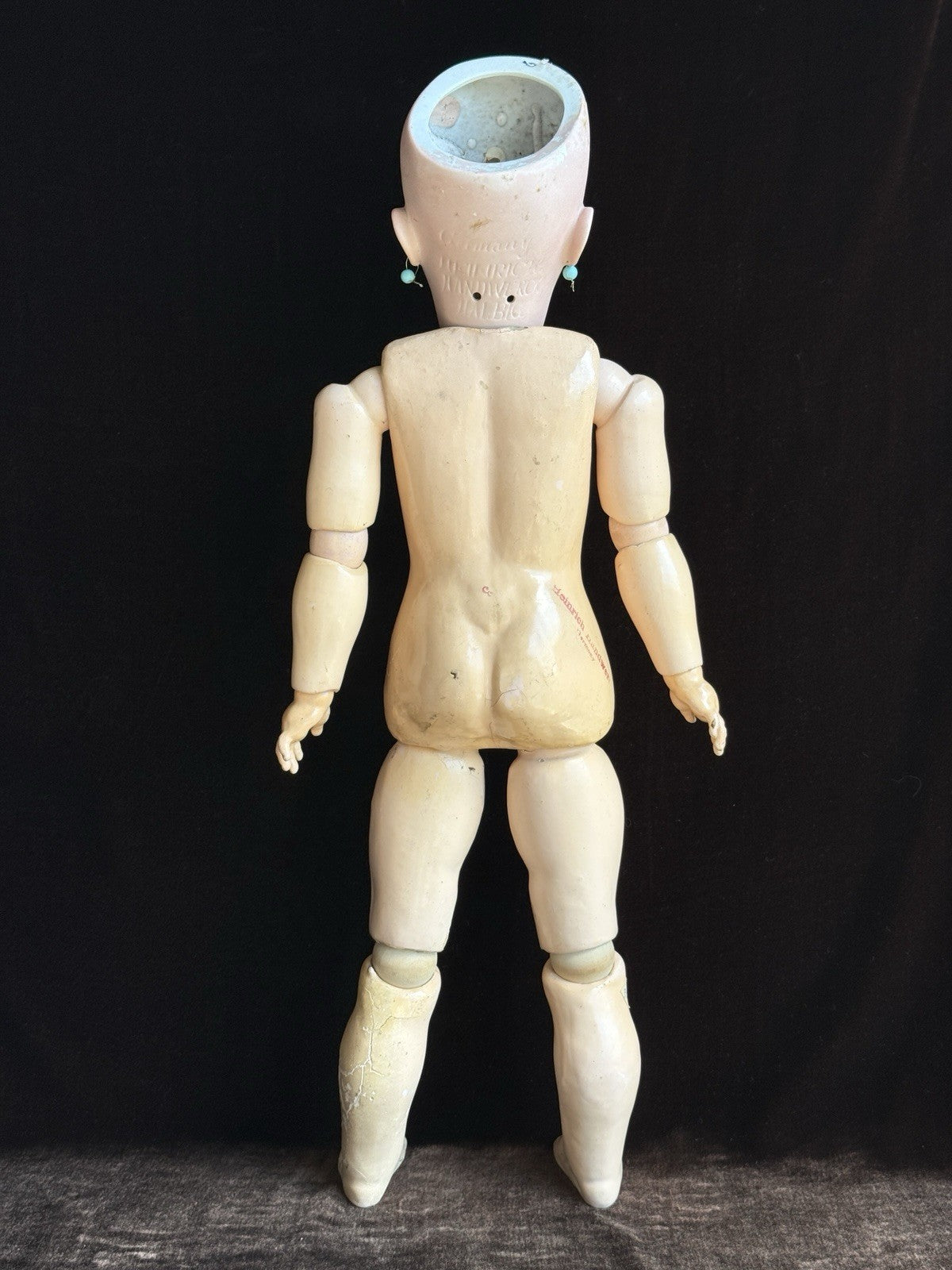 Antique German 22” Simon Halbig  Heinrich Handwerck Bisque Head Doll