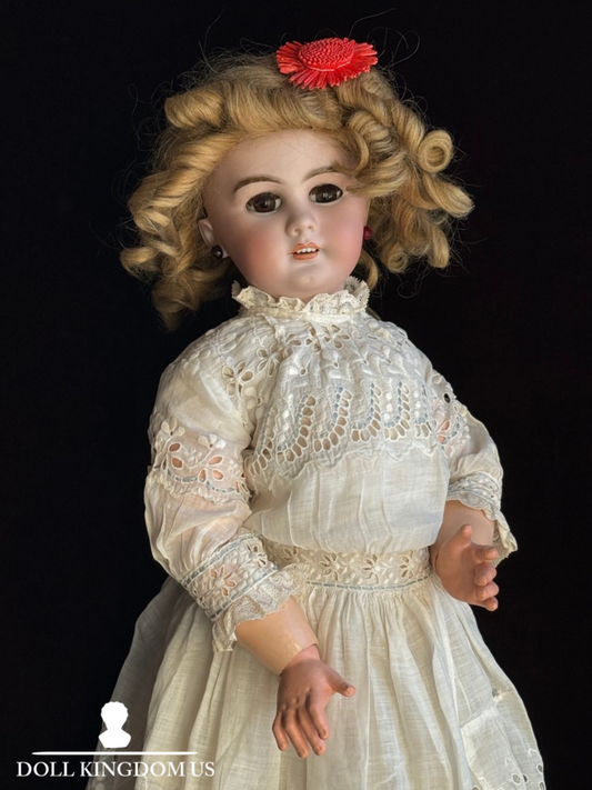 Antique German French 24” Tete Jumeau Simon Halbig Dep Bisque Head Doll