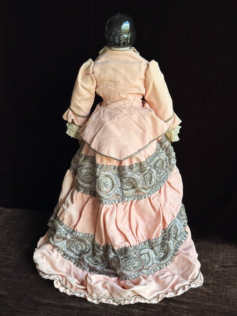 Antique German 20” Covered Wagon China Head Doll