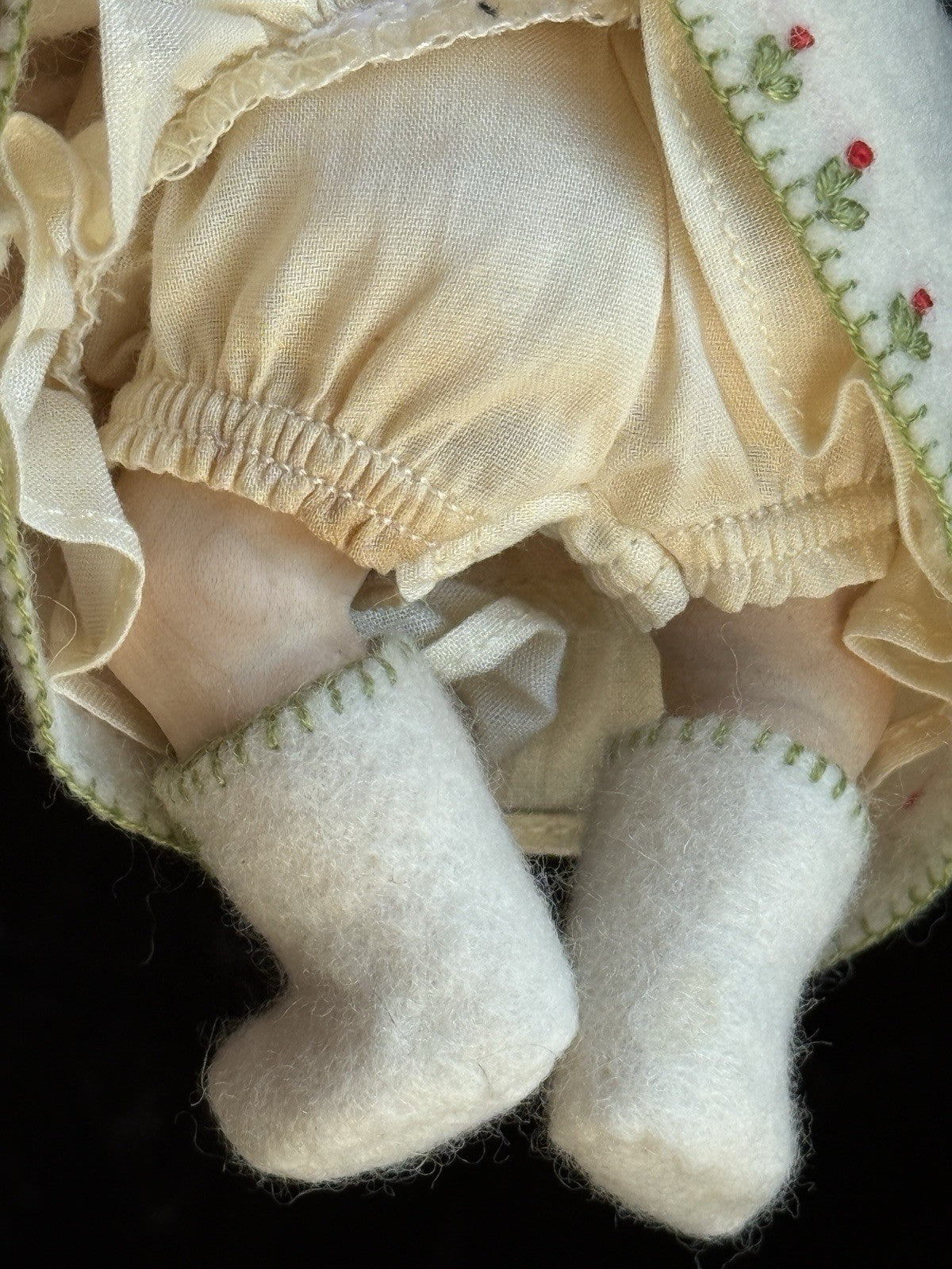 Collectible Erika Catellani 6” Carved Wooden Baby Doll Irma LE 25