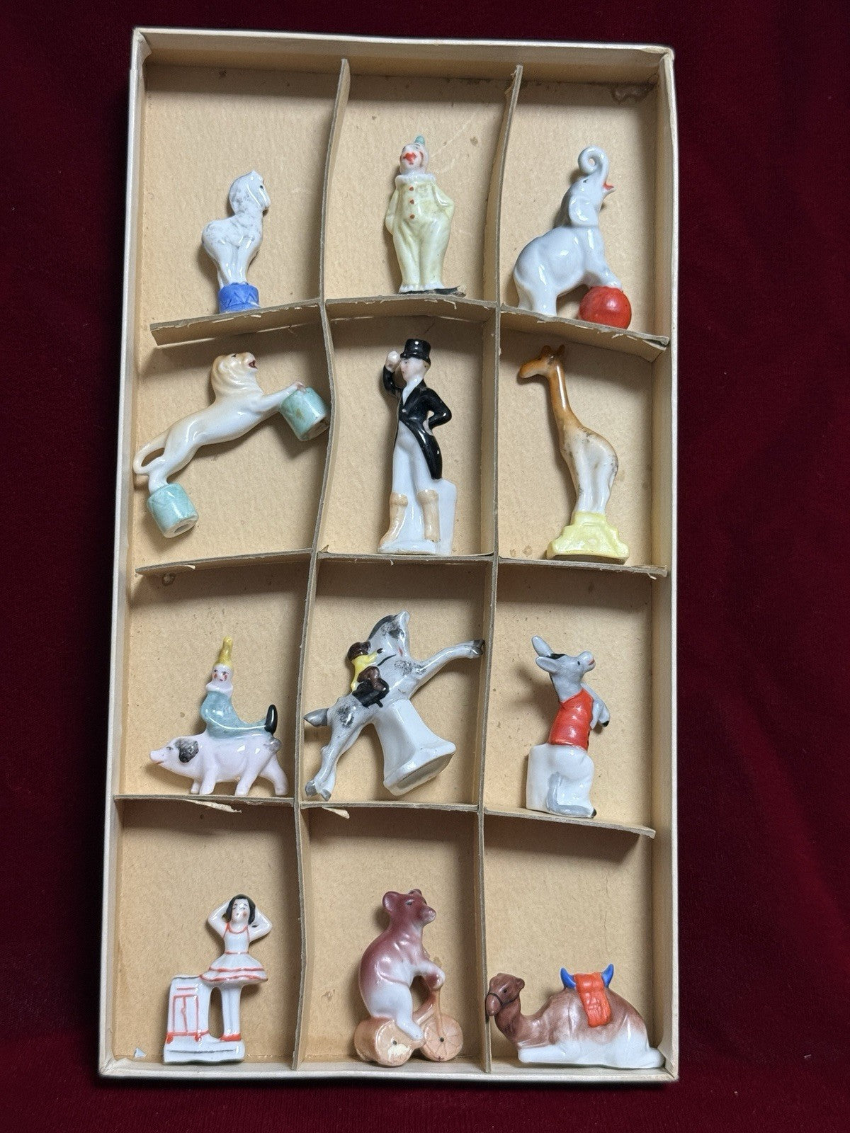 Antique 1930’s German/USA Birthday Cake Circus Candle Holders Children’s Game
