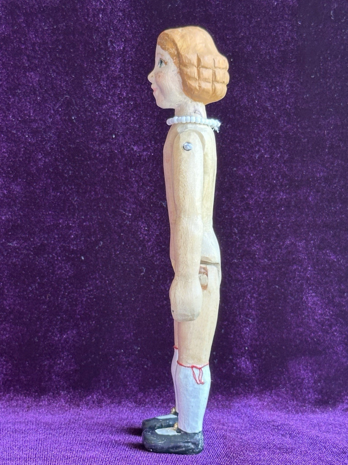Lot of 2 Hand Carved Hitty Dolls by Natalie Cooper