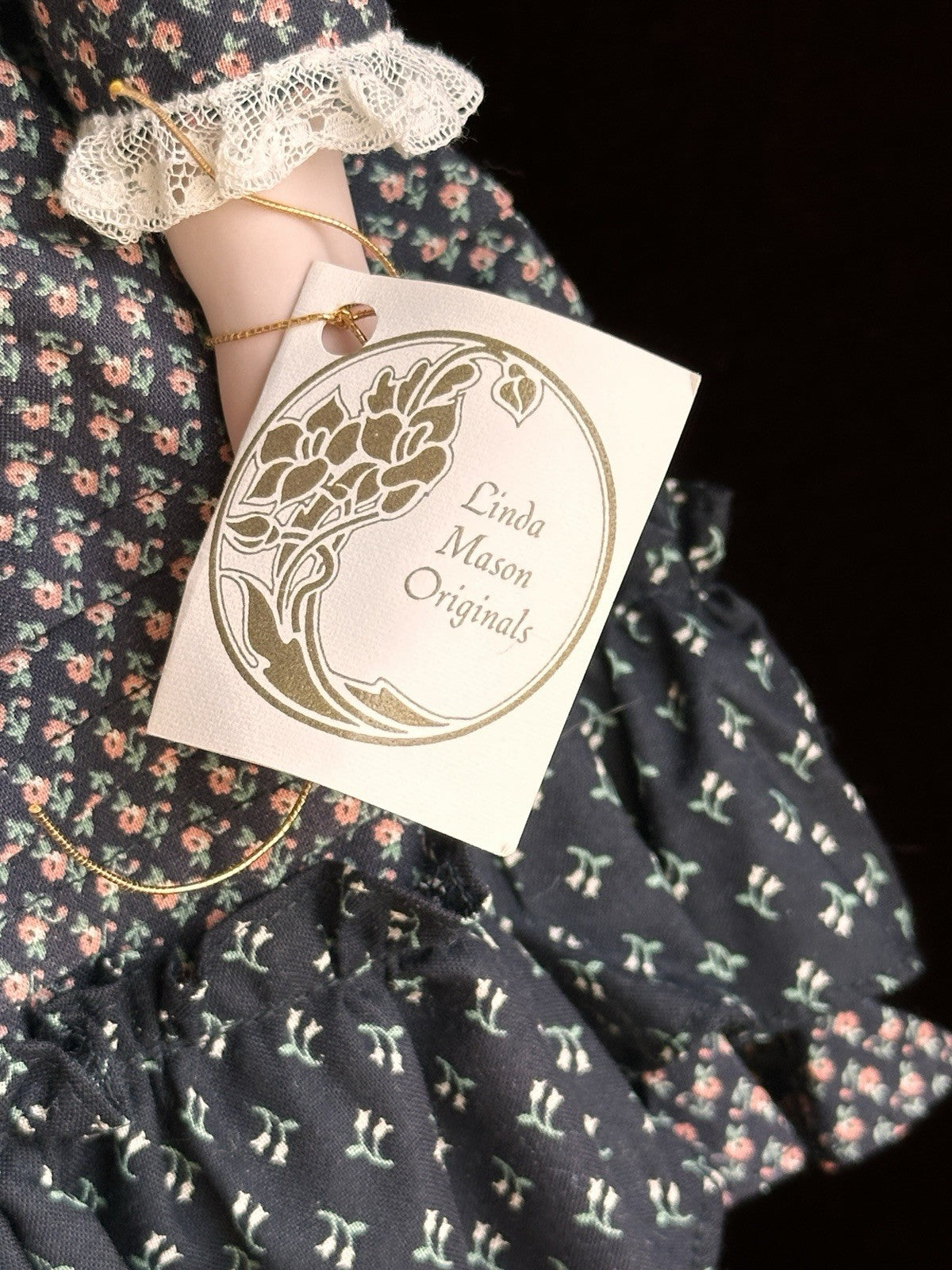 Collectible Porcelain 23” Linda Mason Originals Victoria Rose Doll LE 50