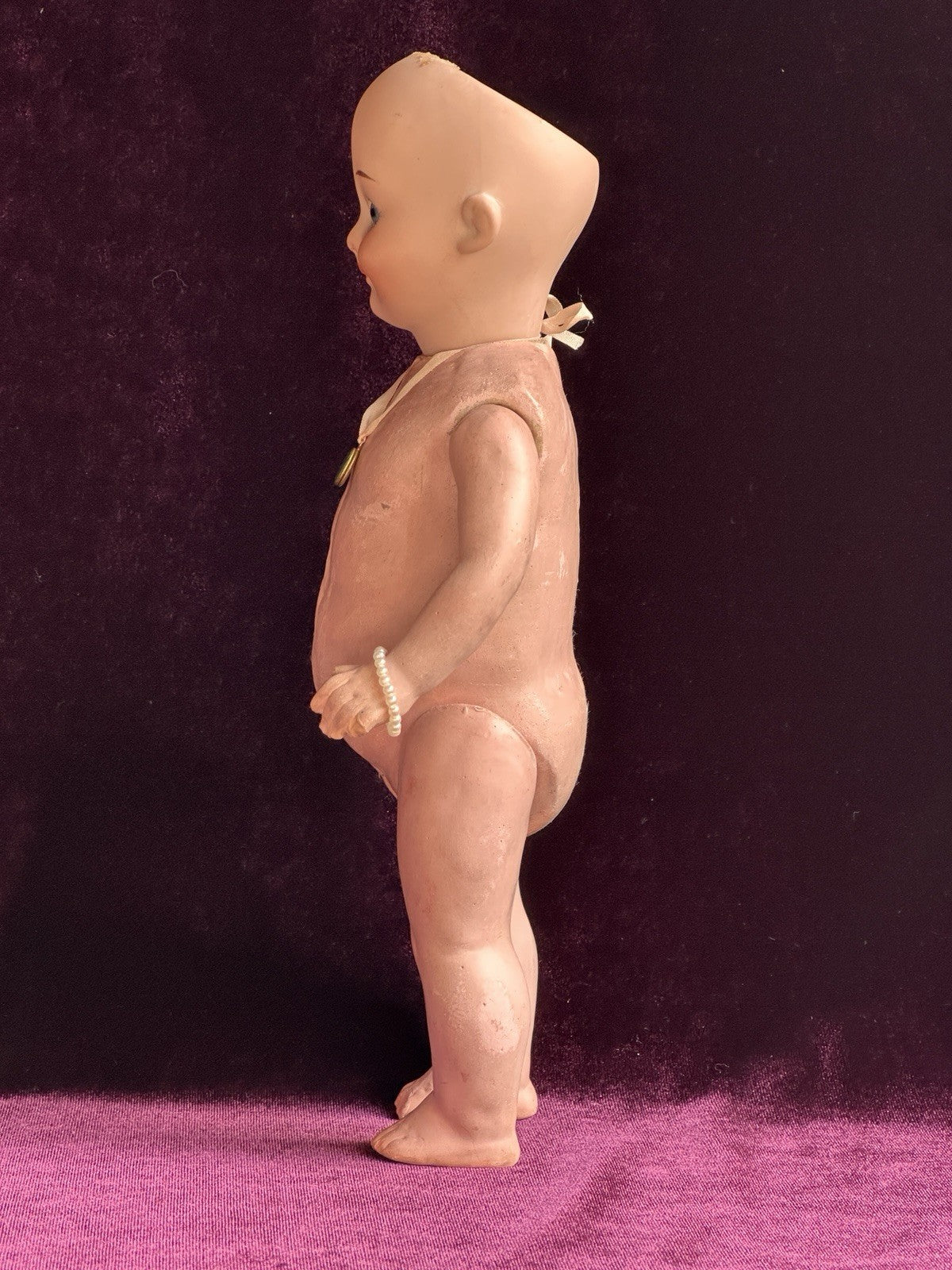 Large Antique German 10” Armand Marseille 323 Googly Eyes Bisque Head Doll