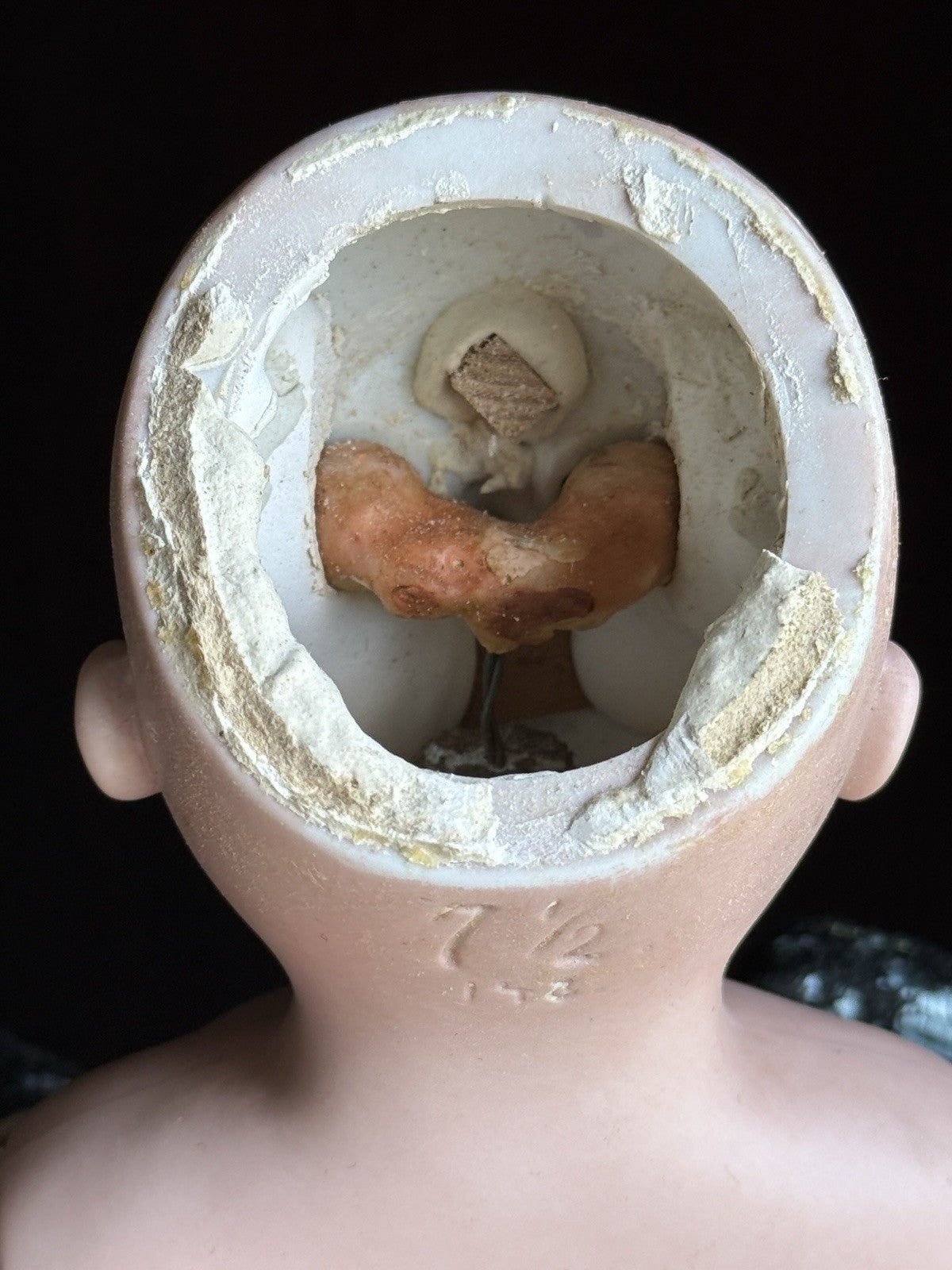 Antique German 17.5” Early Kestner 148 Head Bisque Shoulder Head Doll
