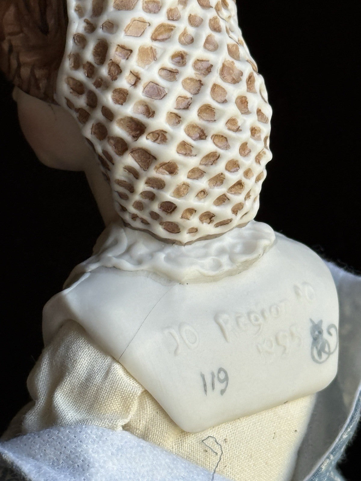 Collectible 12.5" Kathy Redmond Porcelain Cloth “Little Women” Jo Character Doll