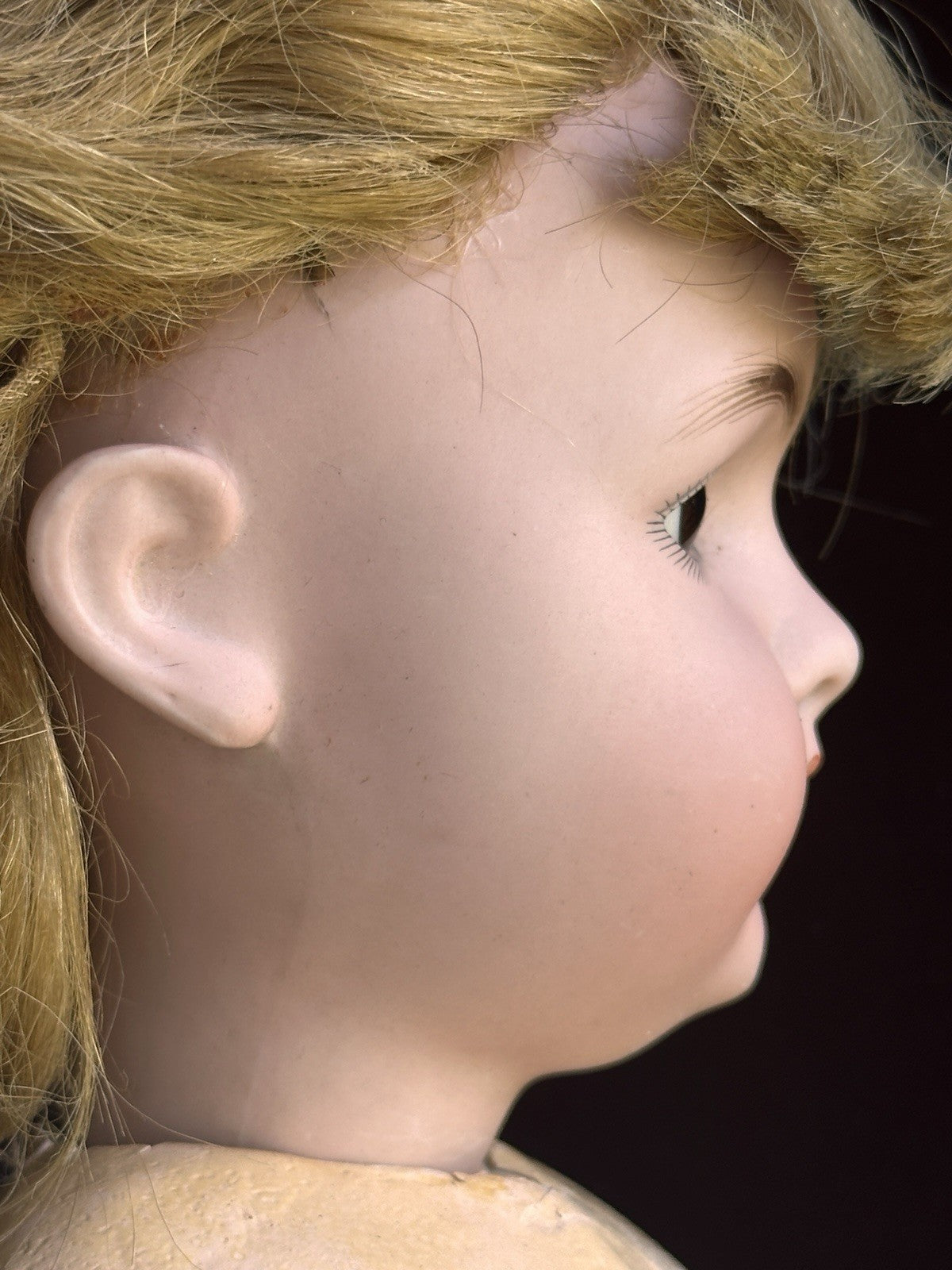 Antique German Armand Marseille 23” Princess Doll Bisque Head Composition Body