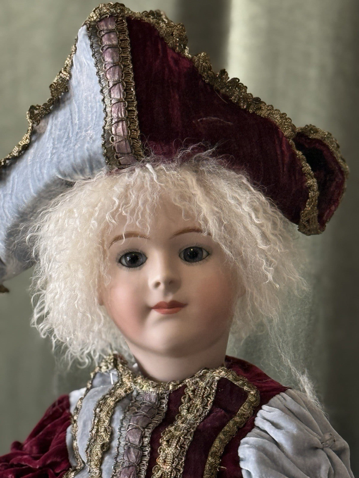 Vintage Reproduction of Antique French Francois Gauthier 29” Polichinelle Doll