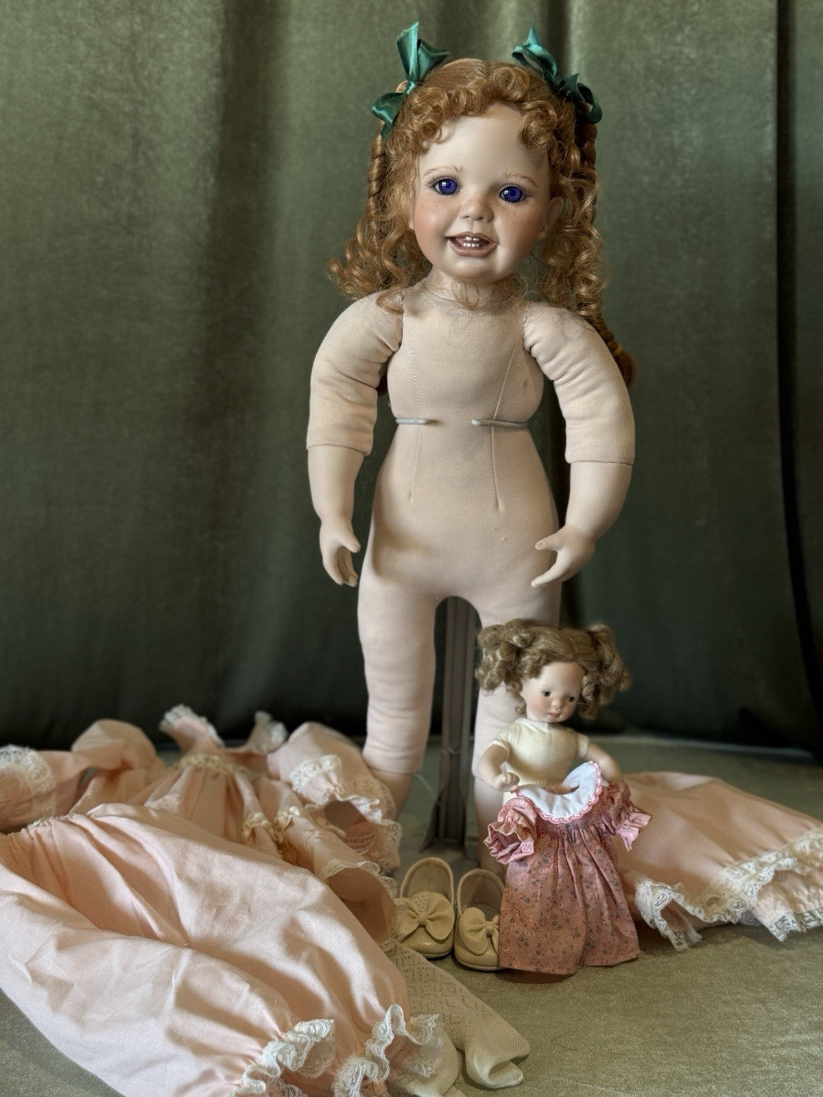 Collectible Porcelain 26” Girl Doll By Virginia Turner LE 200