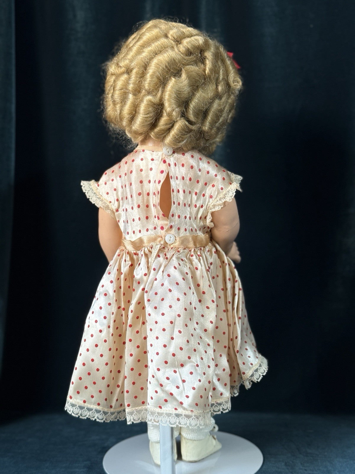 Vintage 1930’s Composition 18” Shirley Temple Doll by Ideal Company- Redressed