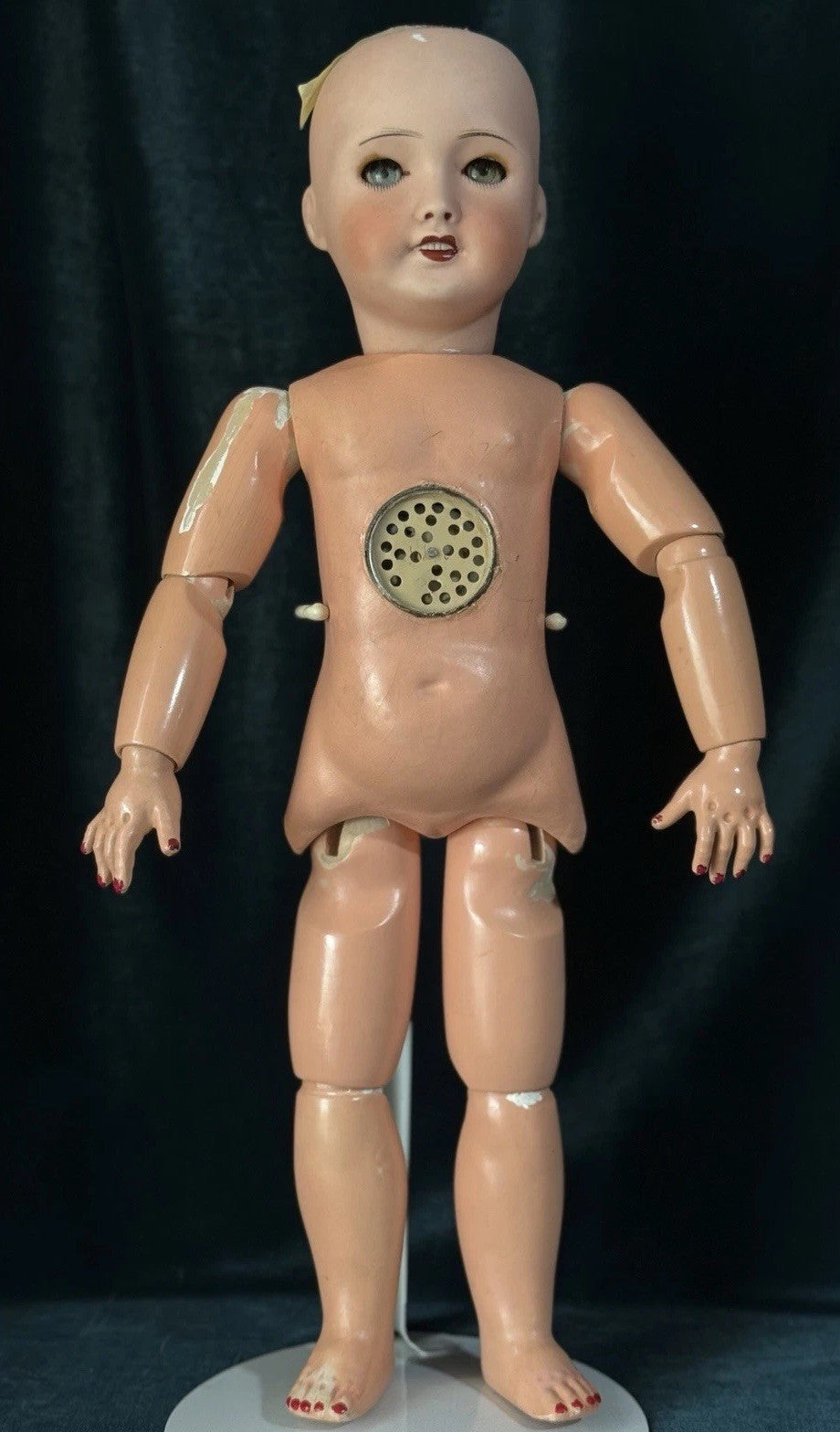Antique French 20” Unis Mold 301 Bisque Head Composition Body Doll