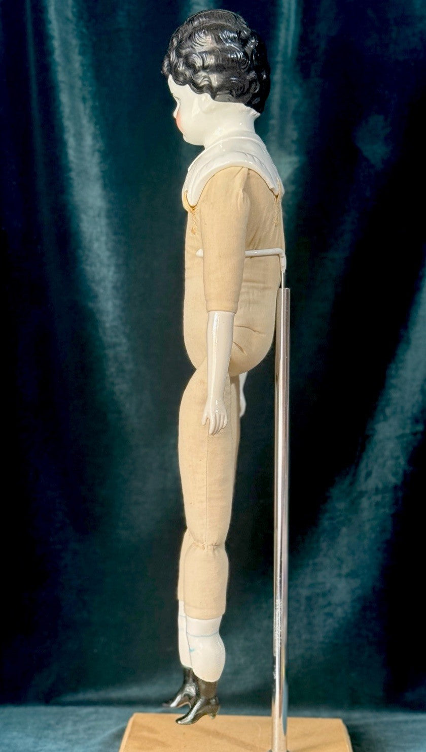 Antique German 21" Hertwig Pet Name “Marion” China Head Doll