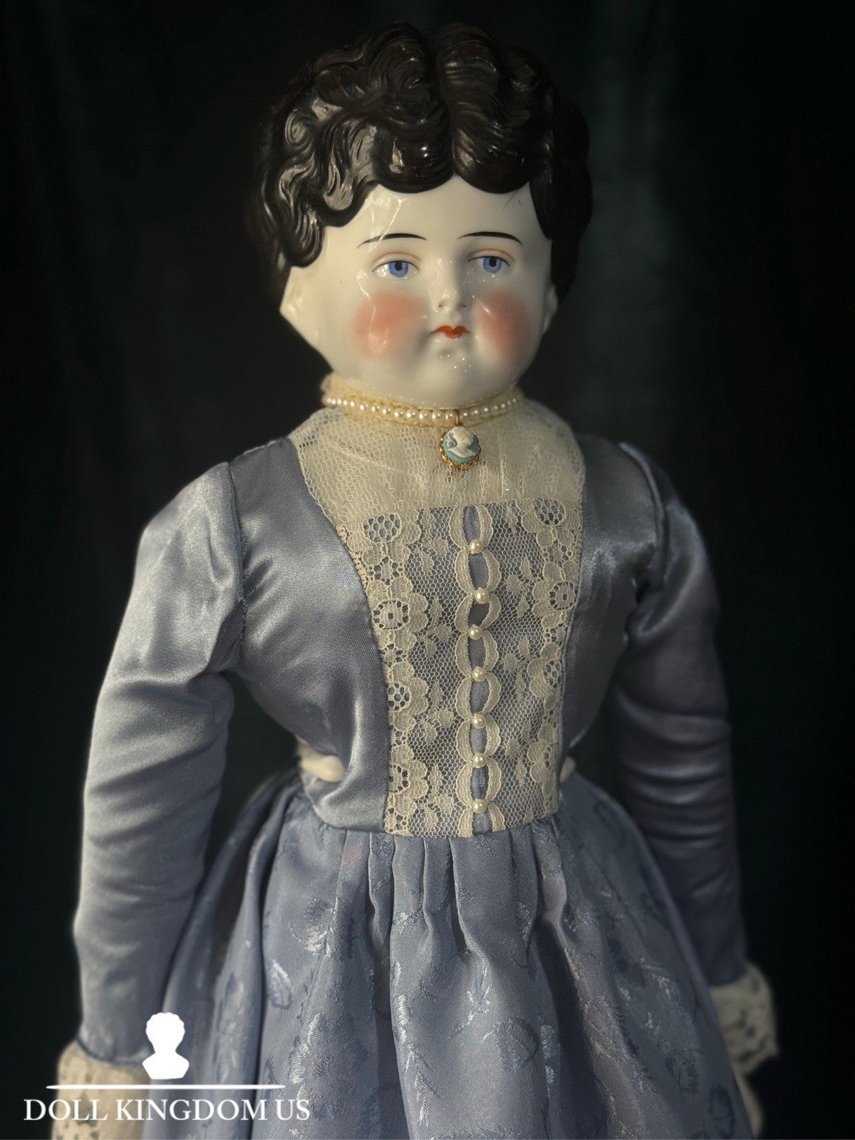 Antique German 21" Hertwig Pet Name “Marion” China Head Doll