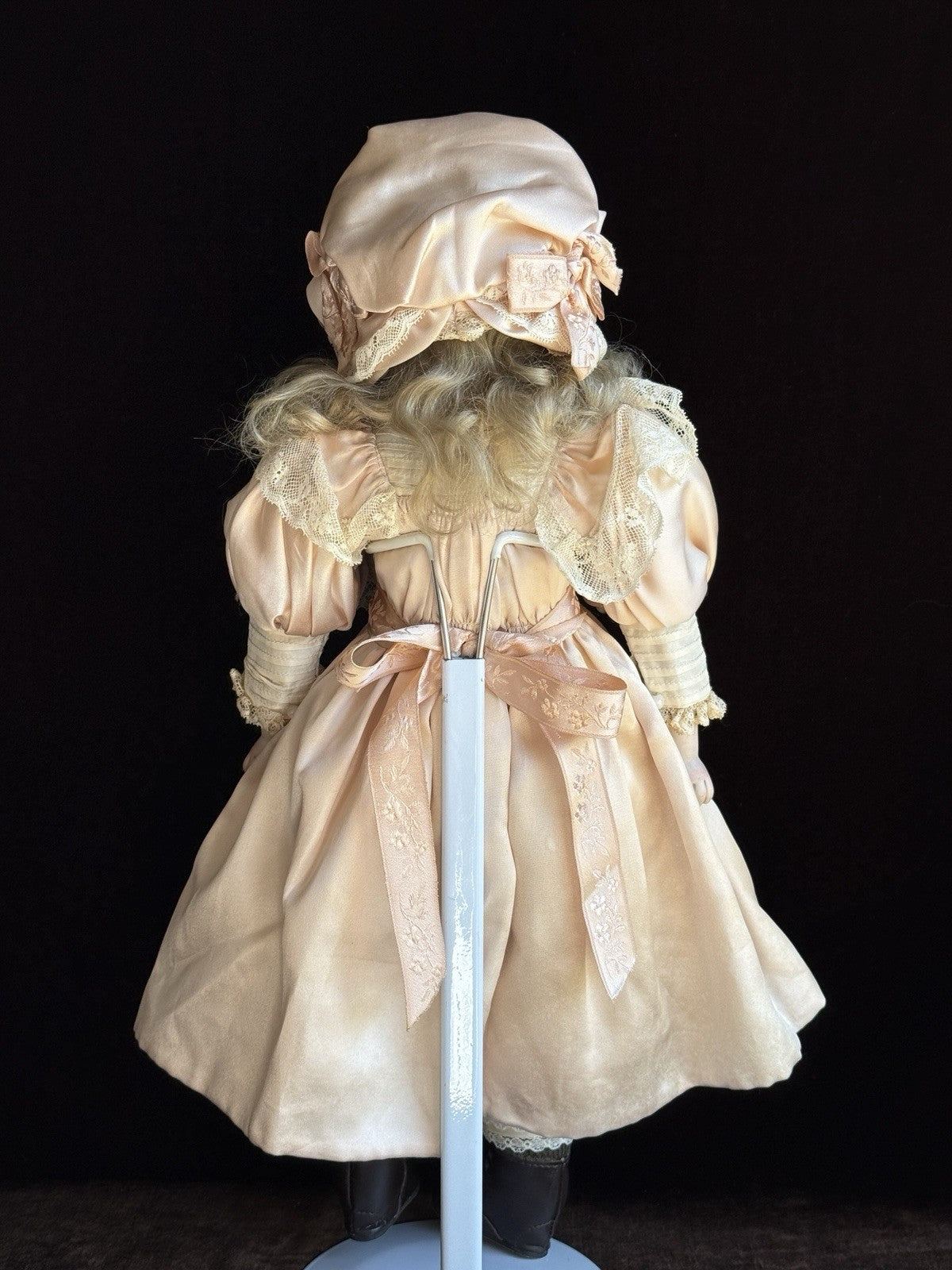 Rare Antique German 18” Early Kestner Square Teeth Bisque Shoulder Head Doll