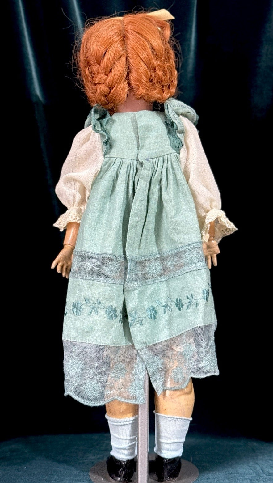 Antique German Walkure 24” Doll Bisque Head Composition Body