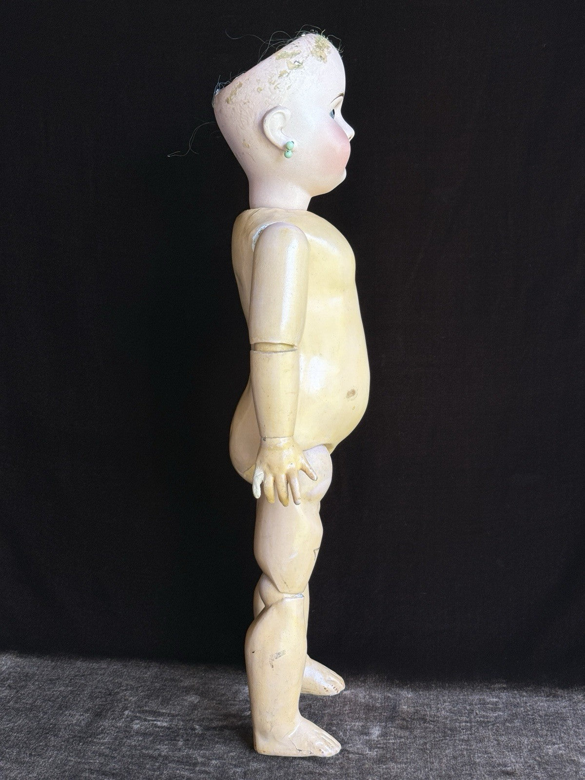 Antique French 21.5” Laternier Limoges Bisque Head Doll