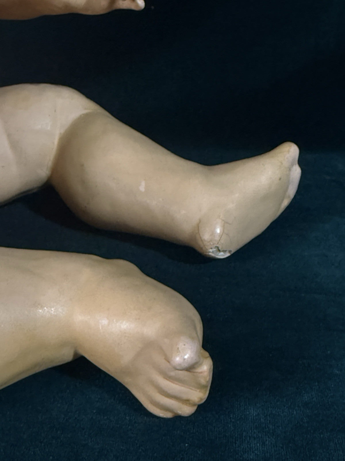 Antique German J.D. Kestner Mold 257 Bisque Head Character Baby 17” Doll