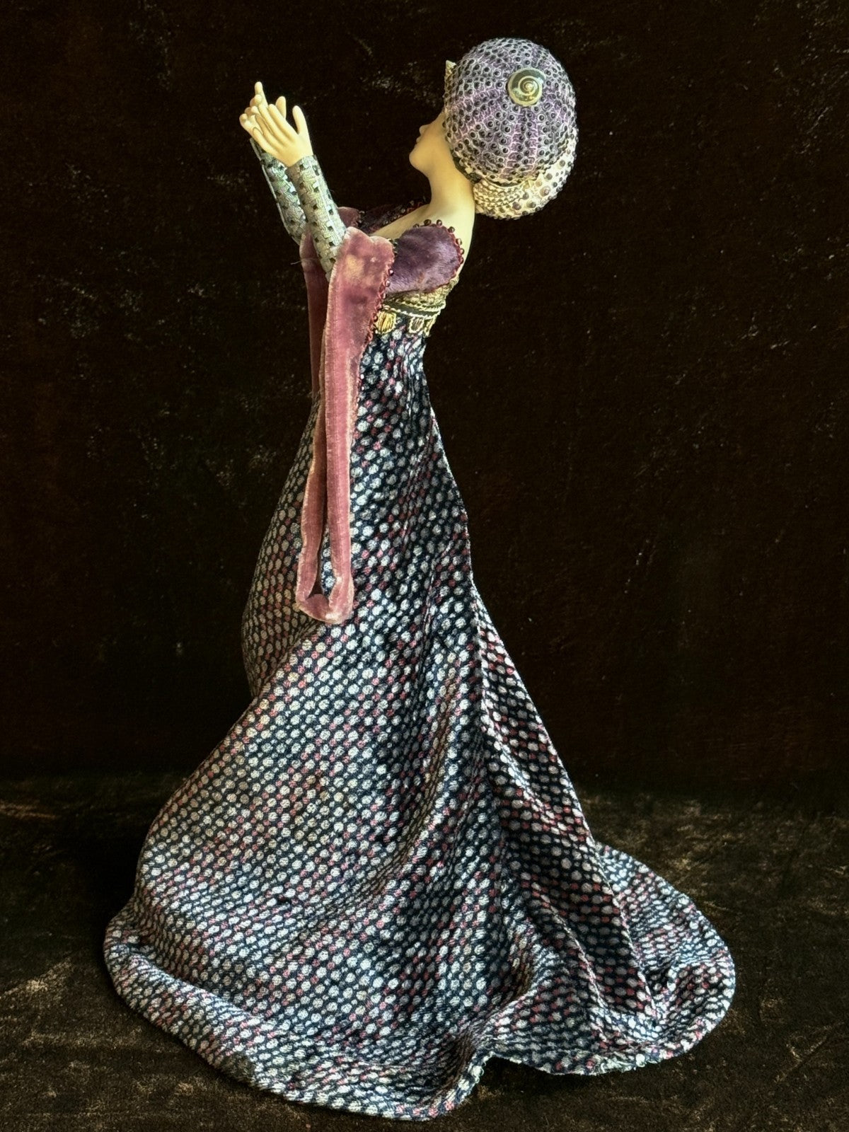 OOAK UFDC Artist Stephanie Blythe Porcelain 10" Lady Oursin Doll Figurine