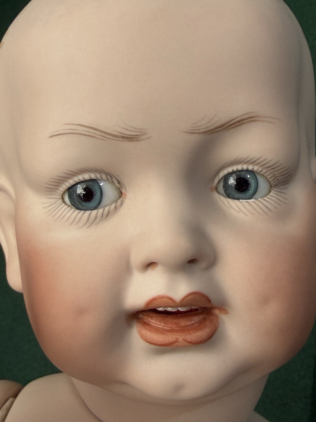 Porcelain Reproduction of Antique German Kestner Baby Boy 19” Doll