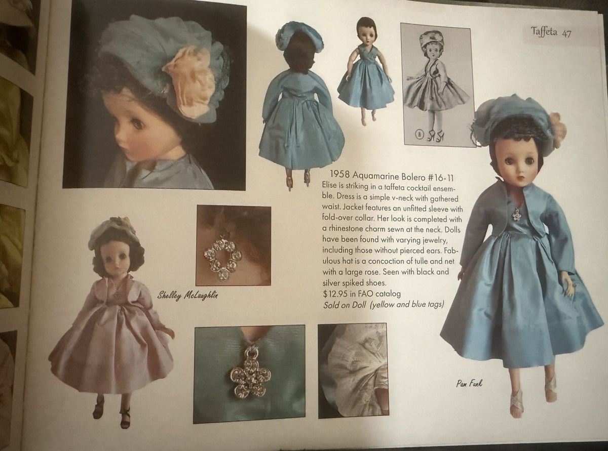 Vintage 1958 Madame Alexander 16” Elise Doll Aquamarine Bolero #16-11 Outfit