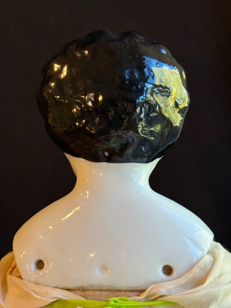 Antique German Hertwig 16” Lowbrow China Head Fashion Doll