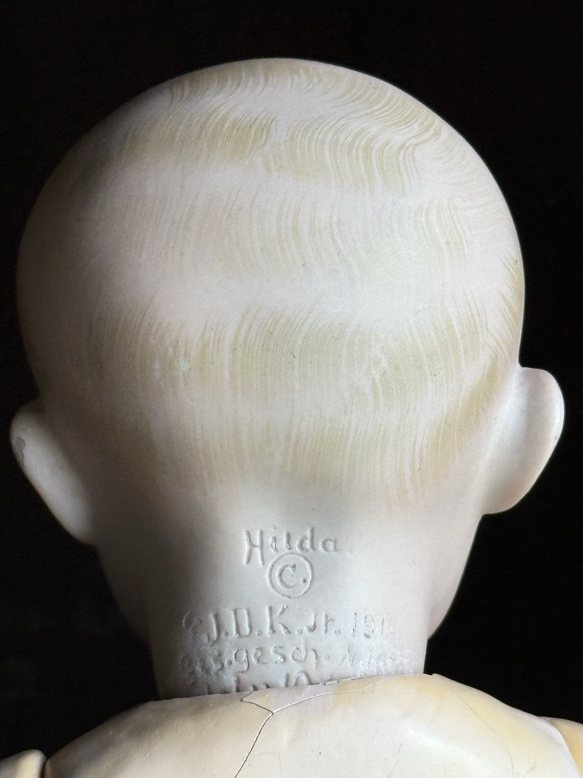 Antique German 12” Kestner JDK Hilda Bisque Head Baby Doll