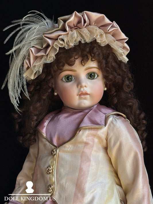 Large Porcelain Compo 28” Repro of Antique French Bru Jne Doll By Jamie Englert