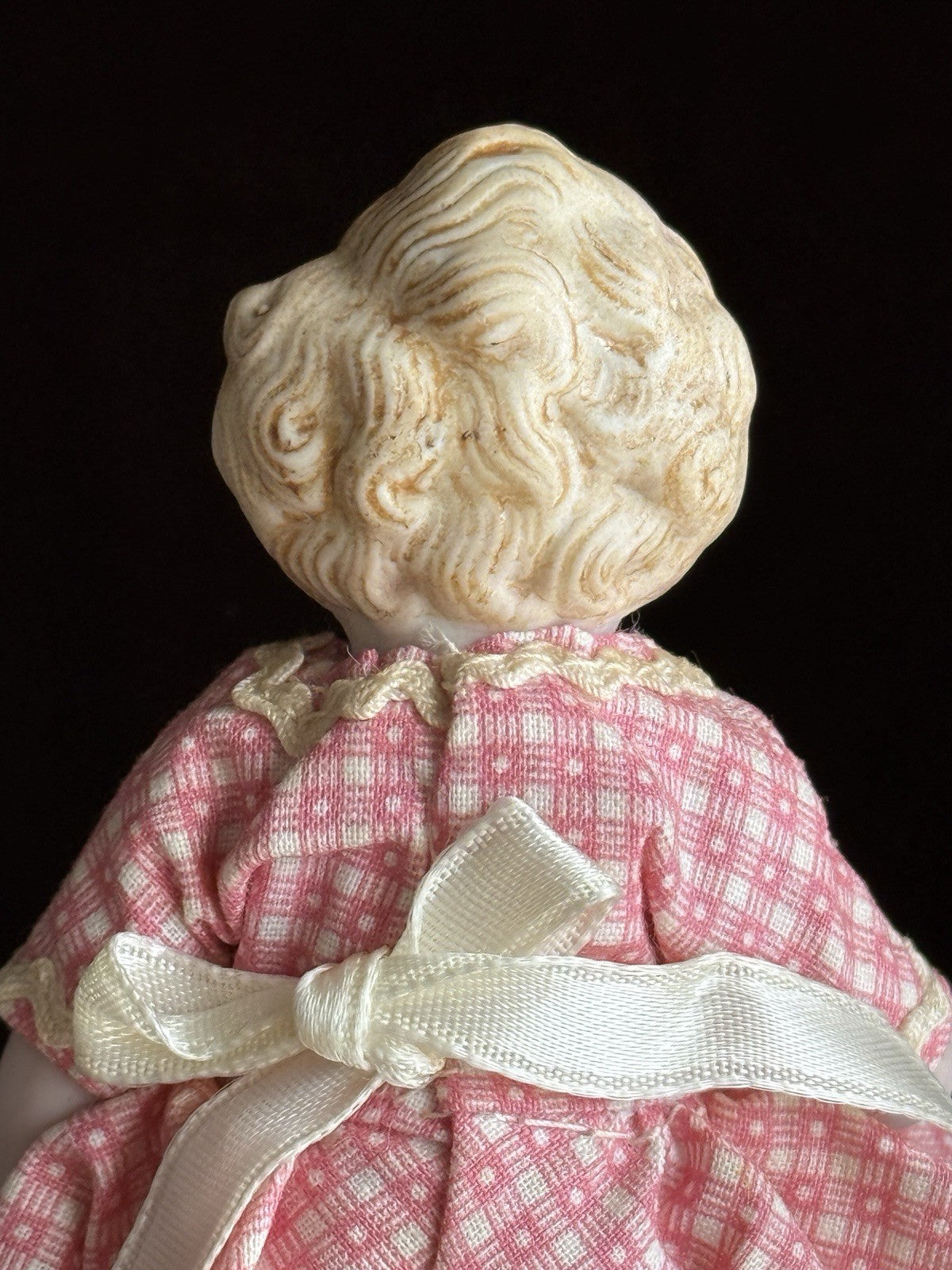 Antique German 4.25” Kestner All Bisque Mignonette Dollhouse Doll