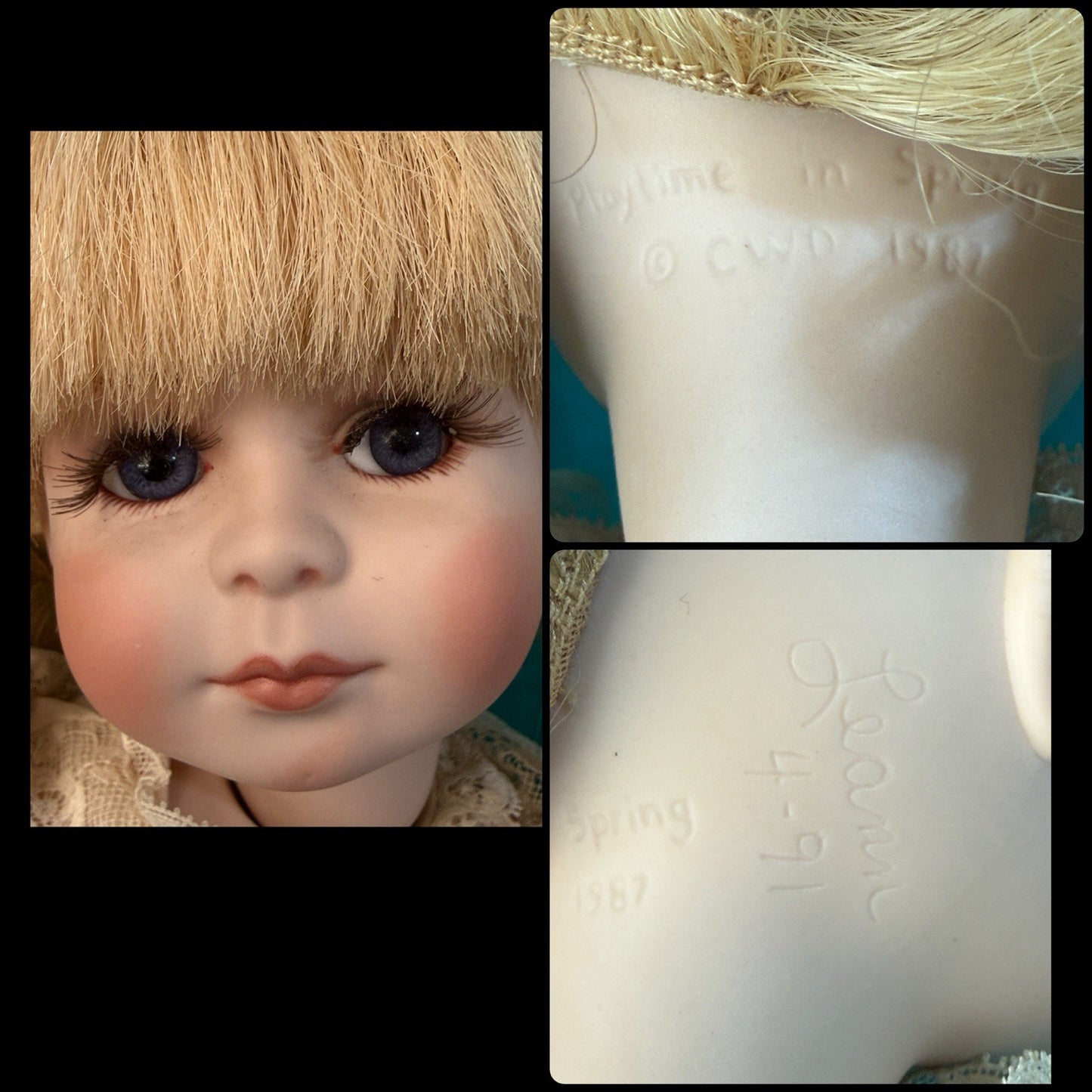 Lot of 5 Artists All Porcelain And Composition Body Dolls