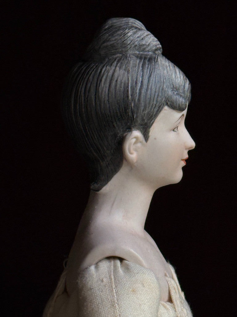 Vintage Porcelain Cloth 18.”5 Parian China Style Doll