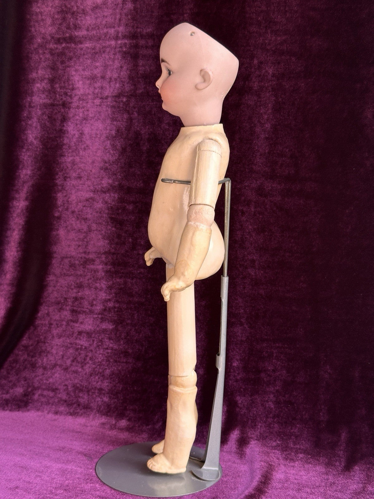 Antique German 15” Gebruder Kuchelnanz 44 DEP Bisque Head Doll