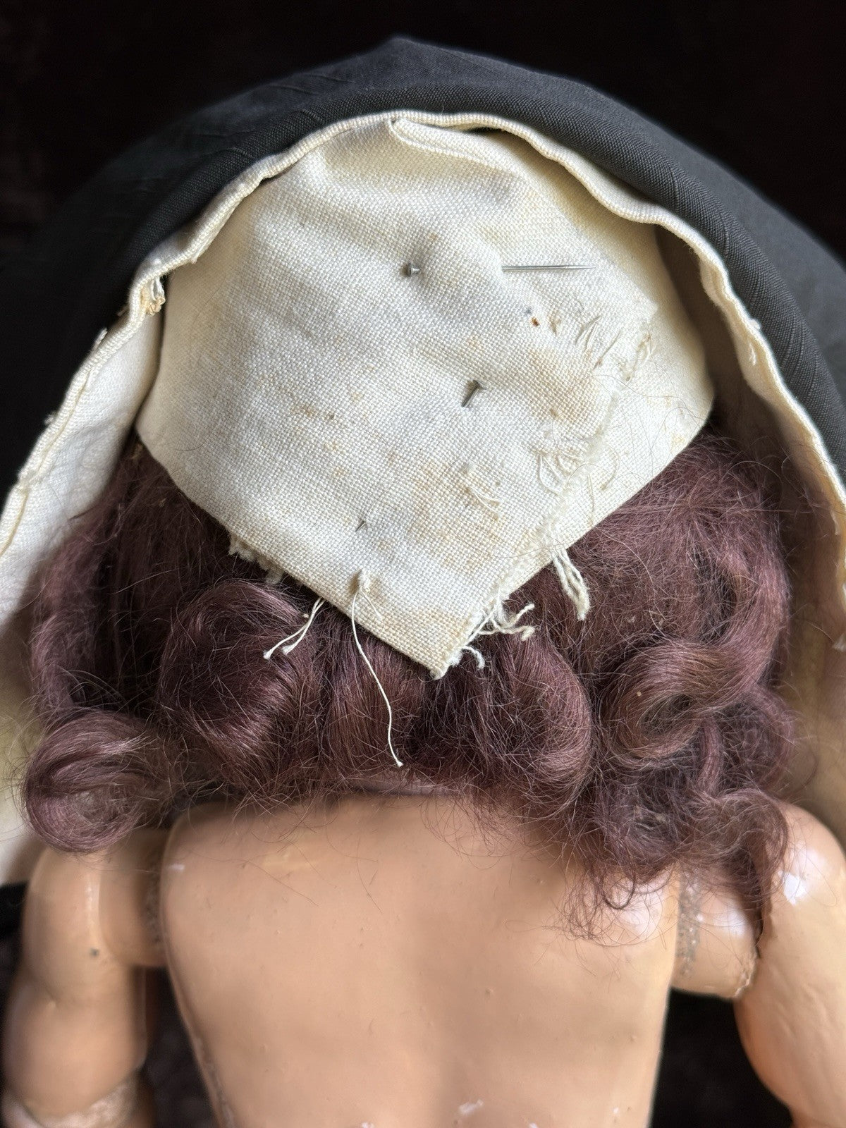 Antique German 17” Heinrich Handwerck 109 Bisque Head Nun Doll